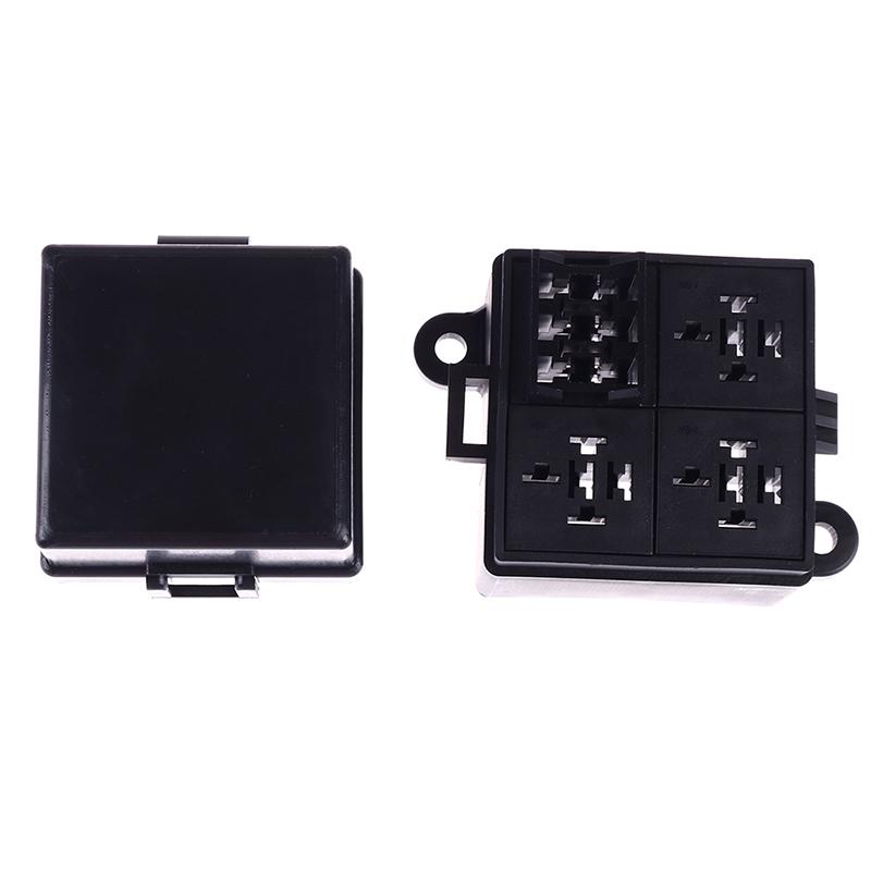 Бесплатная комбинация автомобильный грузовик 4-контактный держатель предохранителя + 4-контактный держатель реле 12 В 24 В