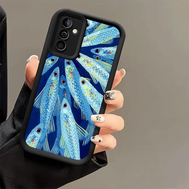 Чехол для телефона Samsung Galaxy S26 S25 Ultra S24 FE Со скидкой Соленая Рыба Чехол S23 Plus S22 + S21 S20 5G Мягкий Силикон Funda