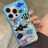 ГОРЯЧИЙ Чехол для телефона HOT Fish's Roaming Paradise для Samsung Galaxy S26 S25 S24 S23 S22 S21 FE Ultra Plus 4G 5G Задняя крышка с текстурой пера