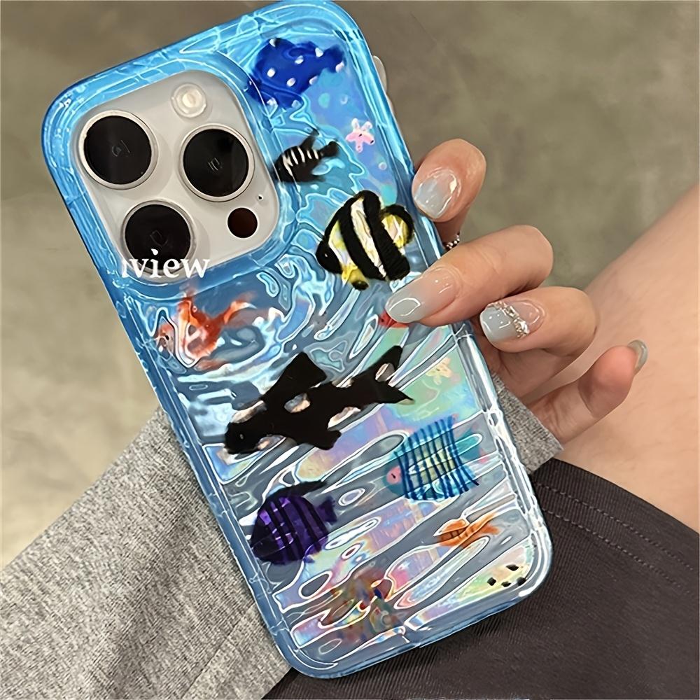 ГОРЯЧИЙ Чехол для телефона HOT Fish's Roaming Paradise для Samsung Galaxy S26 S25 S24 S23 S22 S21 FE Ultra Plus 4G 5G Задняя крышка с текстурой пера