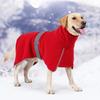 Polyester Fiber Dog Clothes Adjustable Waist Belt Style Winter Thicken Lamb Wool Warmth Insulation Large Dogs Cloak Outdoor Dog Walking Pet Products