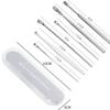 6Pcs/Set Ear Cleaner Ear Wax Pickers Stainless Steel Earpick Wax Remover Piercing Kit Earwax Curette Spoon Care Ear Clean Tools