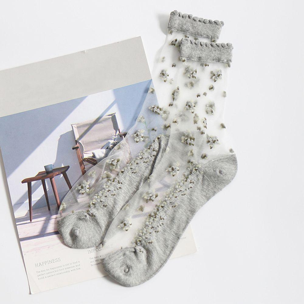 Summer Transparent Glass Silk Bow Boat Socks Thin Ankle Socks Socks Short Sock Crystal Sock