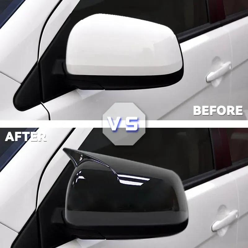 For Mitsubishi Lancer X 10 EX EVO 2008-2012 Side Door Rearview Mirror Cover Trim Shell Sticker Car Styling Accessories Auto Part
