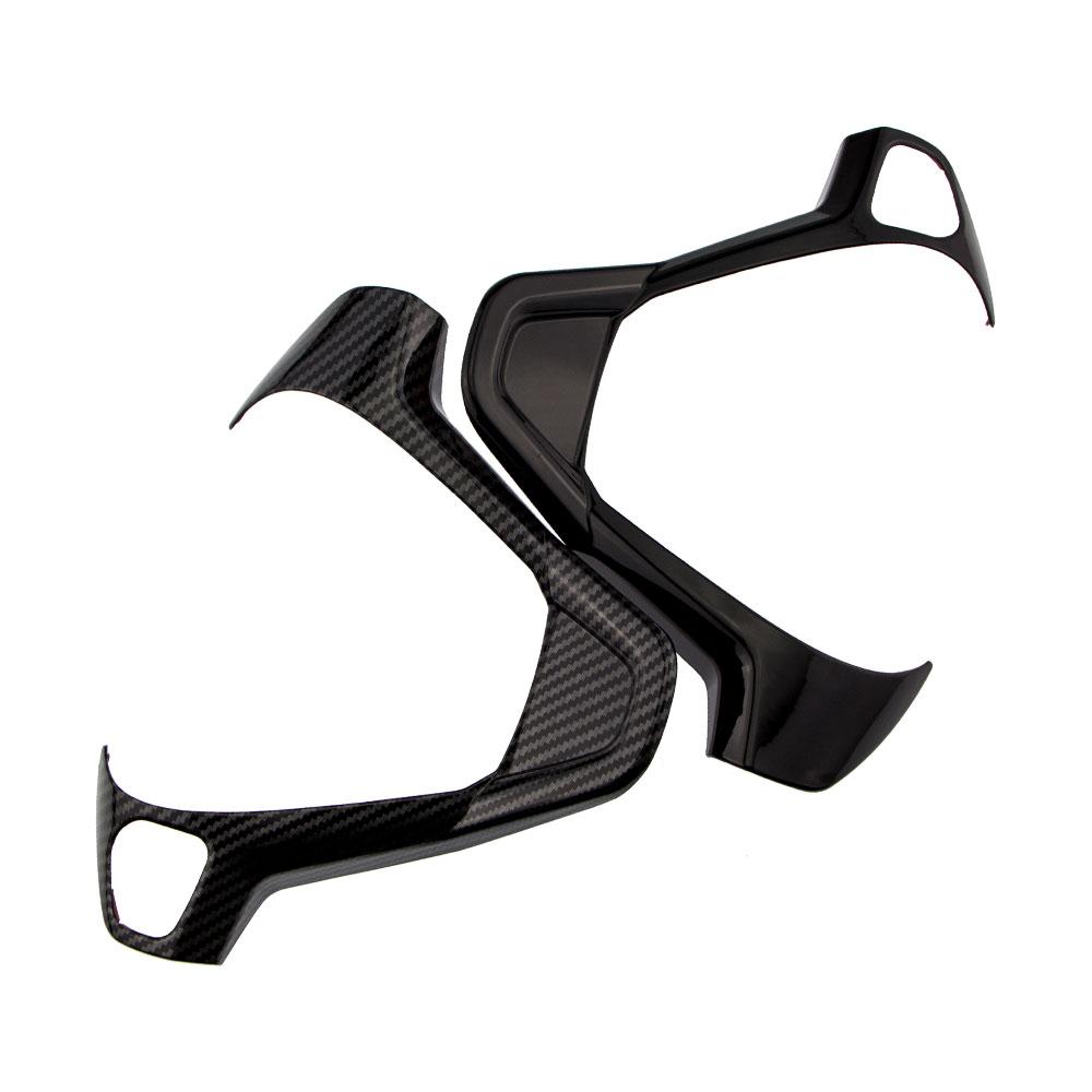 Для Ford Fiesta MK7 2009-2017 Ecosport 2012-2017 Чехлы на руль автомобиля Декоративная наклейка Автоаксессуары для стайлинга