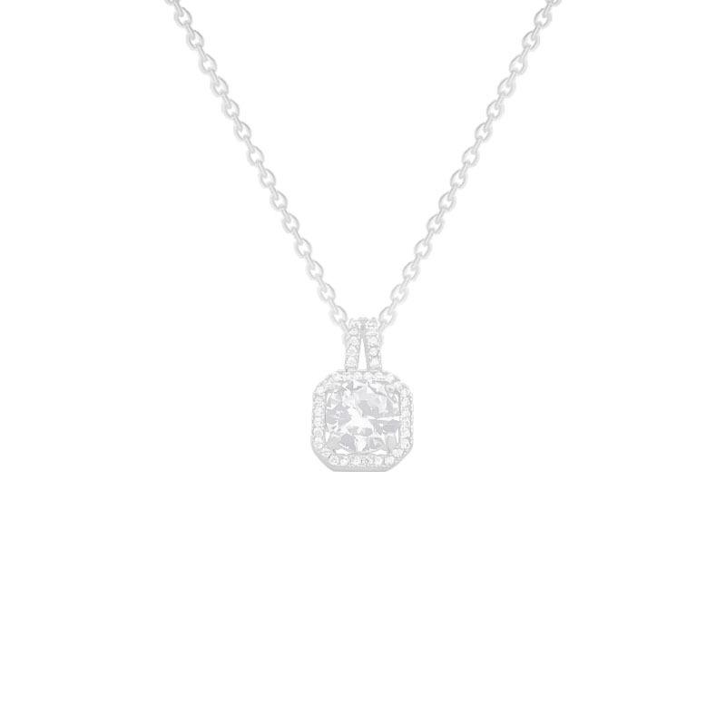 Роскошный и простой кулон из кубического циркония, ожерелье из титановой стали, женское нишевое модное ожерелье, темперамент, Джокер, онлайн, знаменитость, ключичная цепочка