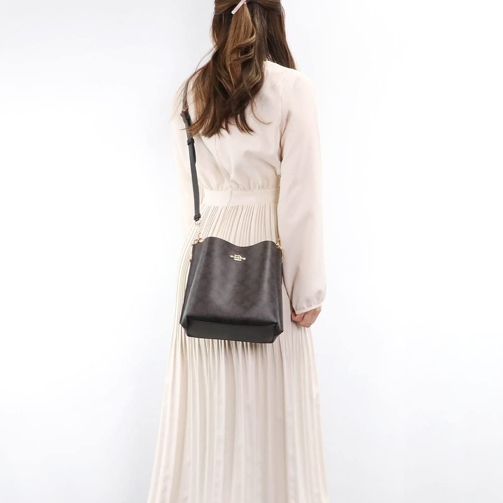 Сумка через плечо CA582 2way Signature Brown [Coach] женская (IMAA8 Черный) [Элемент]