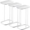 Yamazaki Jitsugyo (YAMAZAKI) Trash Can Set of 3 Garbage Bag Holder with Lid Separation Slim Kitchen Luce White 7552 3SET