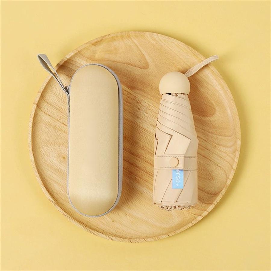 1 шт. модный женский мини-складной солнцезащитный зонт с защитой от ультрафиолета, портативный карманный капсульный зонт с коробкой