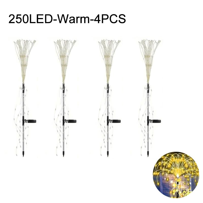 Солнечные фейерверки светодиодные фонари DIY заземленные фонари патио сад небольшой двор украшение водонепроницаемые уличные газонные фонари праздничный декор