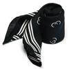 DOYOUKNOWMC ALL SEASON Double C Logo Print Black Petite Scarf