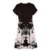 Women's Casual Cute Pattern Print Round Neck Midi Dress Basic Classic Outdoor Everyday Short Sleeve Loose Dress
