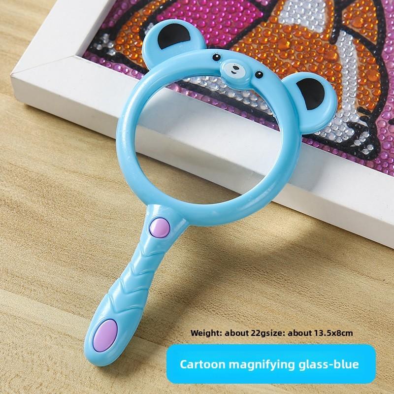 Kids Portable Magnifying Glass With Durable Plastic Frame For Educational Use And Exploration