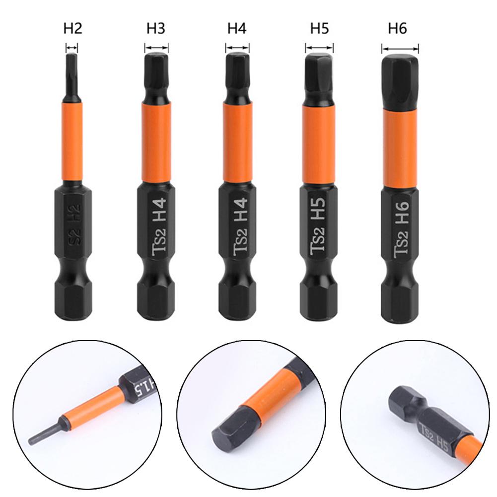 /4-дюймовый шестигранный бит, 5 шт., отвертки, ручные инструменты