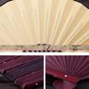 New 10/13 Inch Folding Fan Hand Silk Cloth DIY Chinese Folding Fan Wooden Bamboo Antiquity Folding Fan DIY Calligraphy Painting