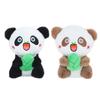 Cute Panda Plush Keychain Premium Snow Mink Fur Animal Figure Bag Pendant