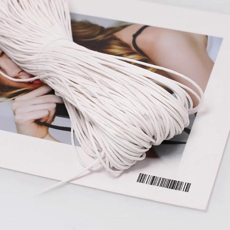 Текстура колотого льда Разноцветные ПУ ремешки Круглый шнур из искусственной кожи Плетеная веревка для рукоделия Изготовление ожерелий и браслетов 45 м 2 мм