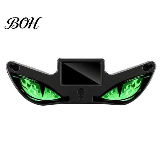 Car Enthusiast Lighting Gear Solar Devil Eyes Light for Windshield, Magnetic Installation Window Warning Sign with Three Night Driving Atmosphere Lamp
