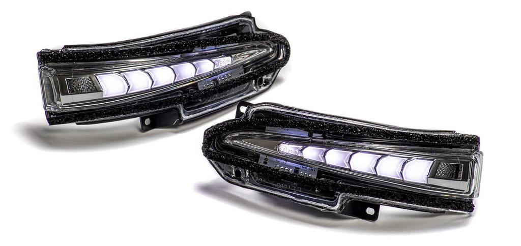 AVEST VerticalArrow Sequential LED Door Mirror Turn Signals for Toyota Harrier 60 Series (White)