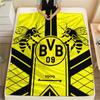 Borussia Dortmund Flannel Blanket, High quality Comfortable for All Seasons, Home Decor, Warmth and Comfort