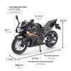 1/12 Модель мотоцикла Suzuki GSX-250R Игрушка Сплав Литье под давлением Модель Звук и Свет Игрушки Резиновые Шины Миниатюрная Гоночная Модель Подарок для Ребенка