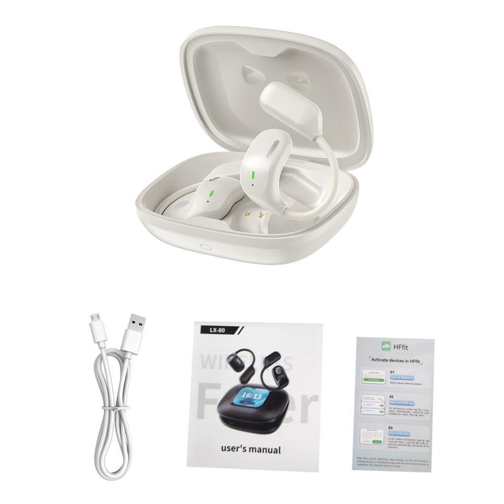 Painless r-Hook rbuds, AI Translation rphones with 130+ Languages Rl-Time Translation, 5.4 Wireless Hdphones with Touchscreen Charging Case, Low Lat