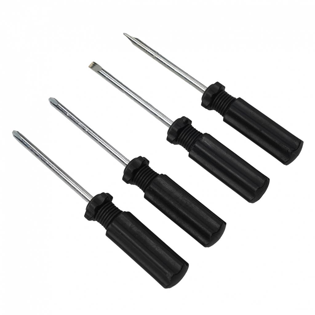 2pcs Screwdriver 45#steel 4mm+ Black DIY Disassemble Toys