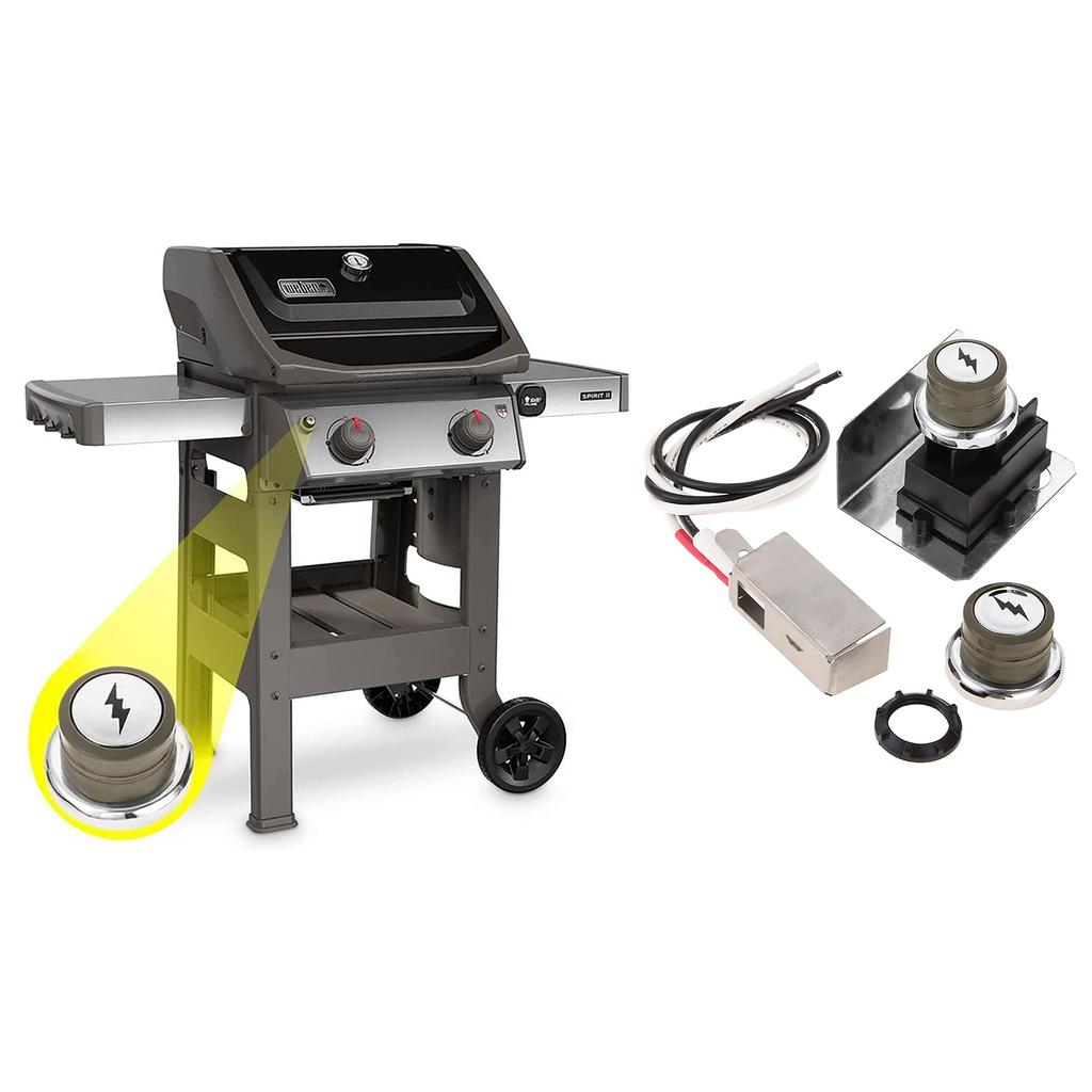 Эффективный комплект поджигателя Замена Комплект зажигалки для барбекю с боковой панелью управления Металлический материал для газовых грилей E310 E210