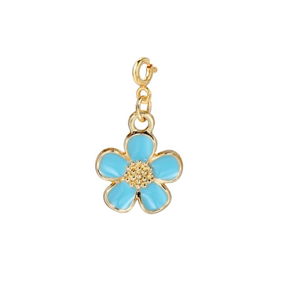 Multicolor Flower Pendant Charm For Women Romantic Party Spring Fashion Jewelry Handmade DIY Making Accessories Wholesale