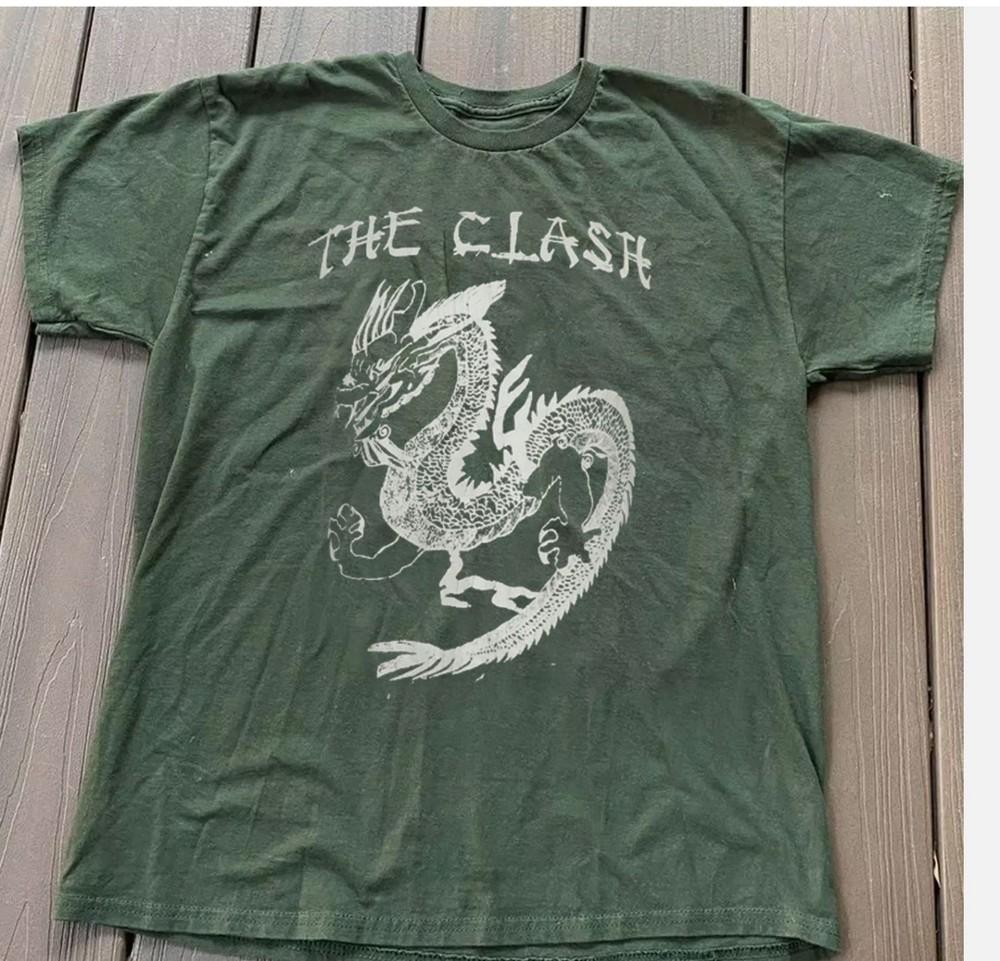 Футболка с коротким рукавом The Clash Collection, размеры от S до 5XL, зеленая, унисекс