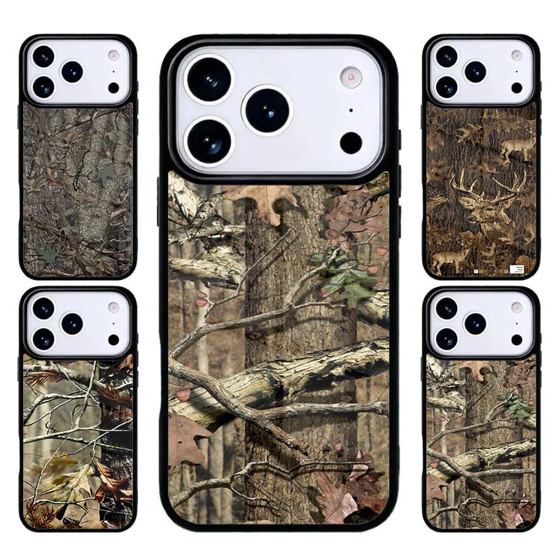 Hunting Camo Phone Case For iPhone 17 Air 16 15 14 13 12 11 Pro Max Plus