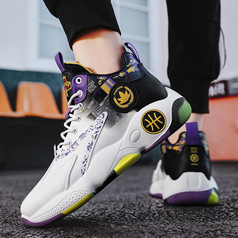 Basketball Men's Shoes Spring and Summer New Men's Trend Sports Shoes Platform Sports Students Running Shoes Youth Casual Shoes