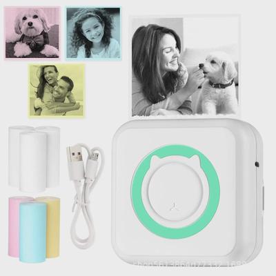 Компактный беспроводной Bluetooth-термальный фотопринтер для студентов