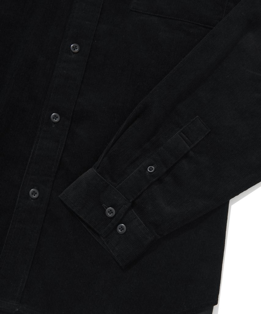 COVERNAT Semi-Overfit Corduroy Shirt Black