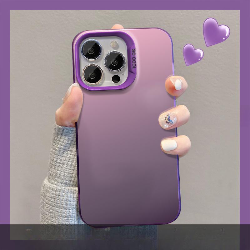 Подходит для чехла для мобильного телефона Apple 15 Iphone14promax Чехол-подставка 13 Цвет Серебристый Матовый 12 Полностью закрывающий Мягкий край Xs