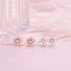 Серьги с цветущей вишней, женские серьги Mori Ins Wind Premium Sense Summer Small Fresh Sweet Flower Pearl