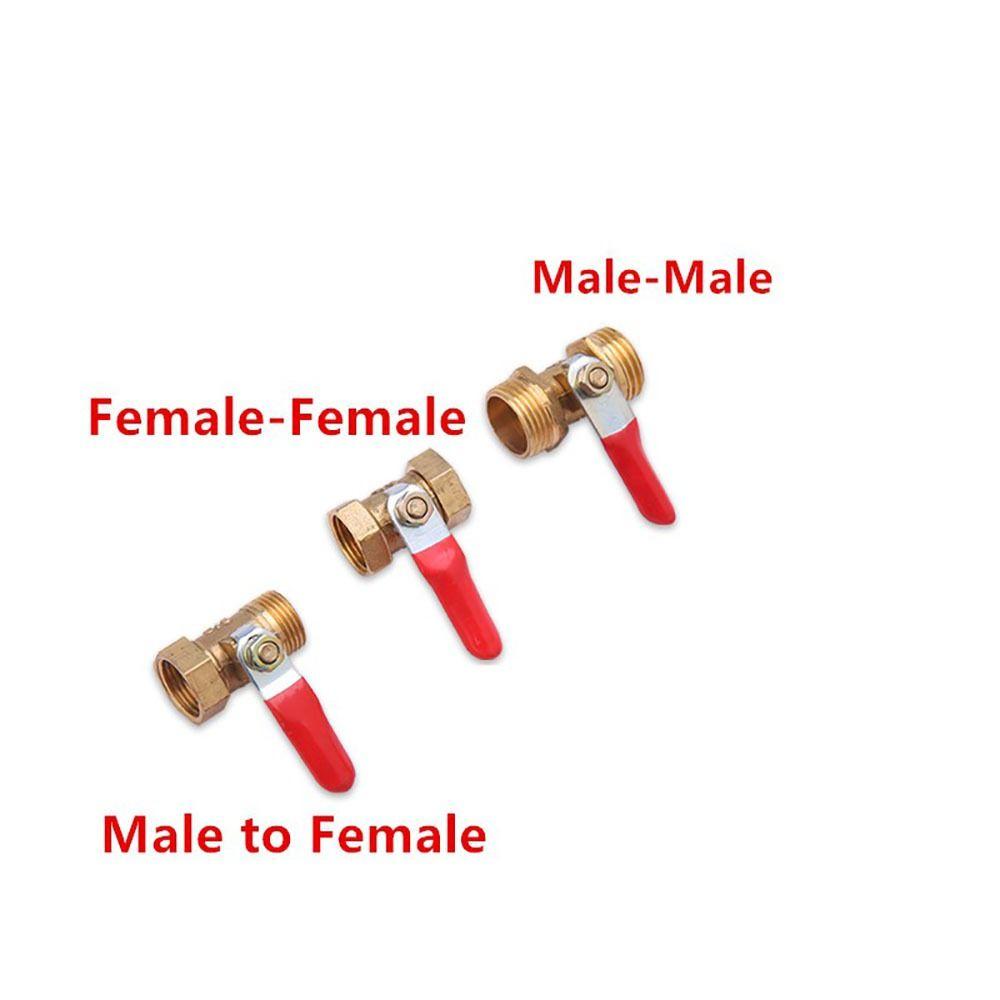 Фитинги для труб Пневматический соединитель Красная ручка Шланг Колючая муфта Шаровой клапан Вода Масло Воздух Газ Топливо