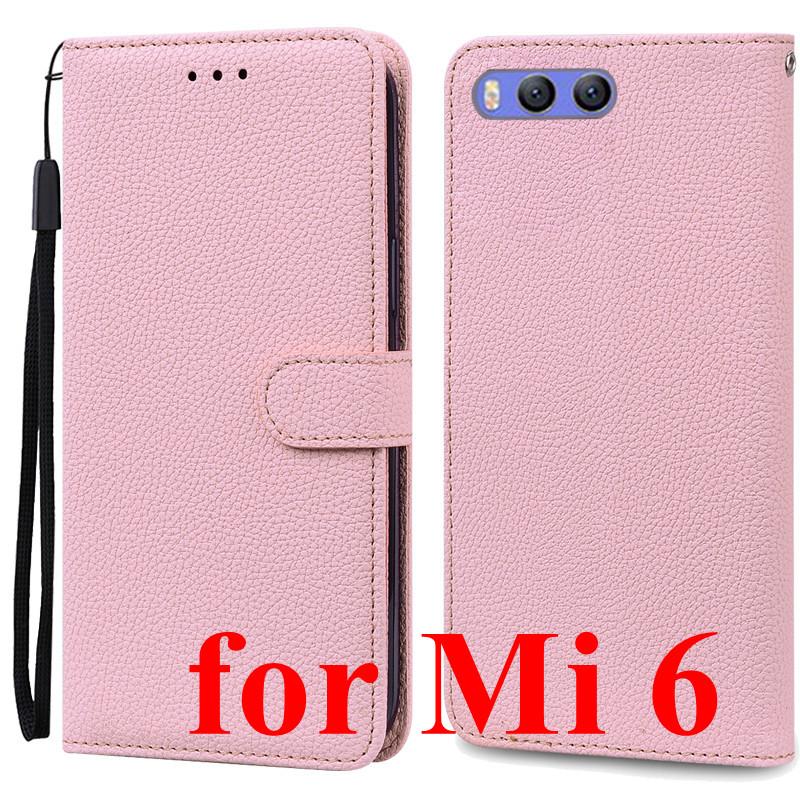 Mi 6 Case For Xiaomi Mi 6 Case Redmi 6 Leather Wallet Flip Case For Xiaomi Redmi 6 Mi6 Phone Case Redmi6 Cover Fundas Shell Bags