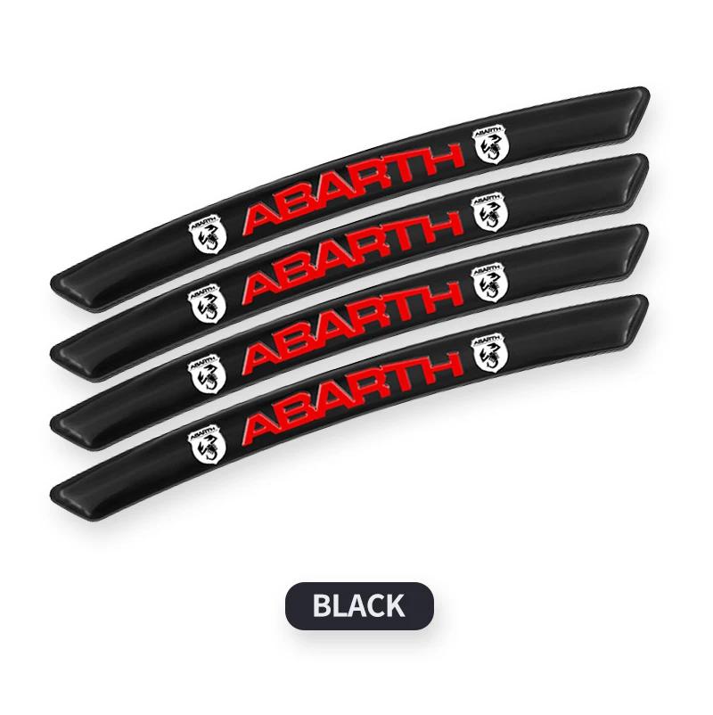 ESA4 4pcs metal Car Wheel Hub Decoration Stickers For Fiat ABARTH 124 125 130 131 500 595 Esseesse 695 Punto Scorpion Accessories