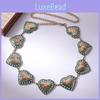 Turquoise Heart Fashion Waist Chain For Women With Metal Material And Design Elegant