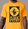 Футболка унисекс Public Enemy с большим золотым логотипом
