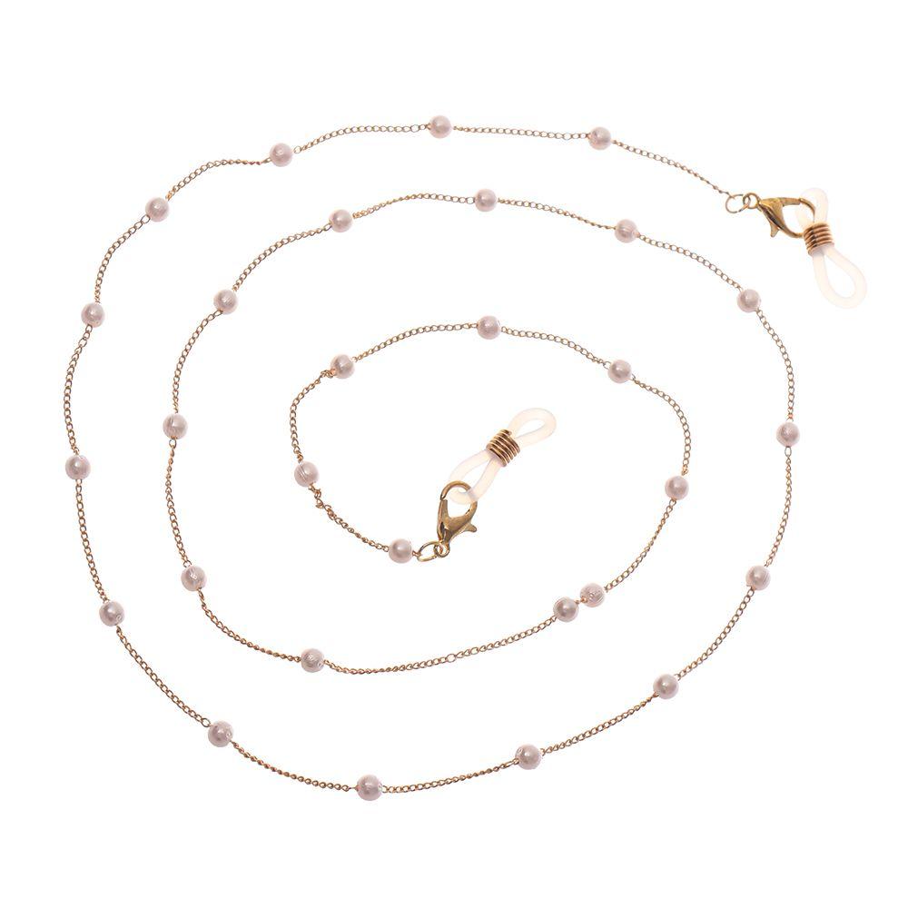 Fashion Pearl Beads Metal Eyeglass Lanyard Glasses Chain Eye Wear Accessories Glasses Necklace