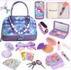 Kids Makeup Toys Set with Pretend Play Cosmetic Bag, Phone, Lipstick & Mirror - No Color Apply