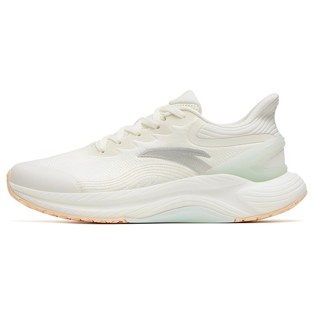 New Anta Gen 3.0 Lite Cushioning, Slip Resistant, And Abrasion Resistant Low Top Running Shoes Women's Ivory White 122315586-3