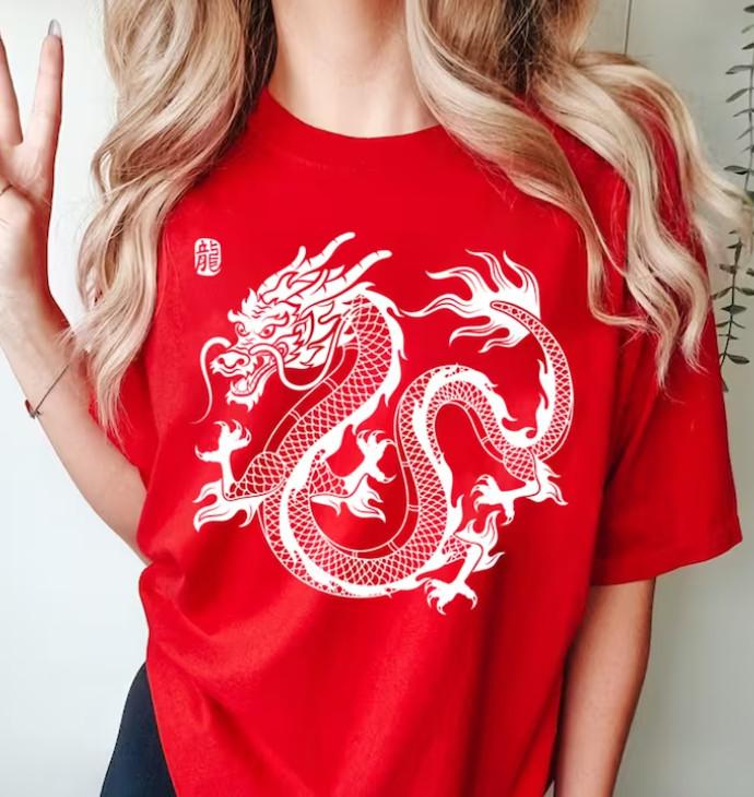 SALE "Chinese New Year Dragon Shirt, 2024 New Year Chinese Shirt, Happy Chinese