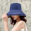 Wide Brim Cotton Summer Hat Women Packable Reversible Floral Bucket Hat UV Sun Protection Wide Brim Summer Beach Cap Double Sided Floppy Sun Hats
