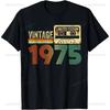 50th Birthday Gifts Women 50 Years Old Vintage 1975 Party T-Shirt Men Women Clothing Streetwear Graphic T Shirts Tops