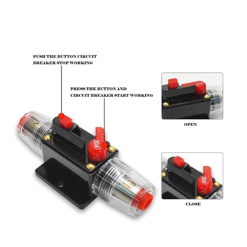 Stable Performance Manual Reset Device Waterproof DC Circuit Breaker  RV