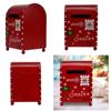 Mini Christmas Post Box Envelope Box Small Metal Mailbox Postbox Storage Container Ornaments Party Props Decor Supplies