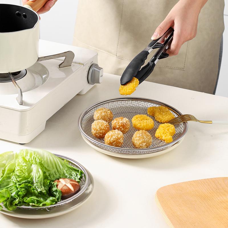 Kitchen Oil Strainer Pan Stainless Steel Frying Oil Strainer Pan Fine Mesh Strainer Basket For Frying Bbq Food French Fries